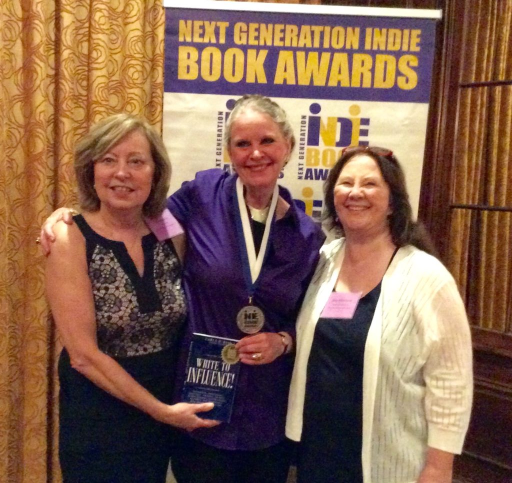 Author Receives Book Award Carla and her book win the first award -- inspirational for her highly acclaimed writing workshops